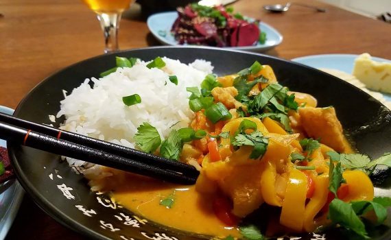 Red Thai Curry with Chicken & Peppers