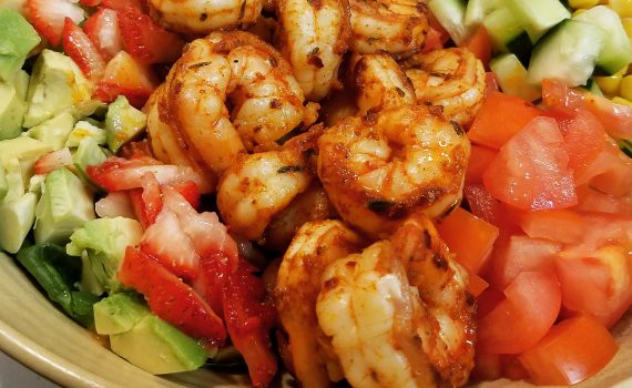 Sweet & Spicy Cajun Shrimp Salad