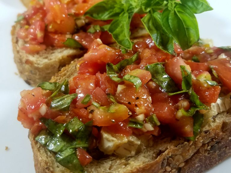 Bruschetta with Melted Brie