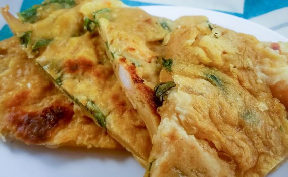 Chinese Scallion & Shrimp Pancakes