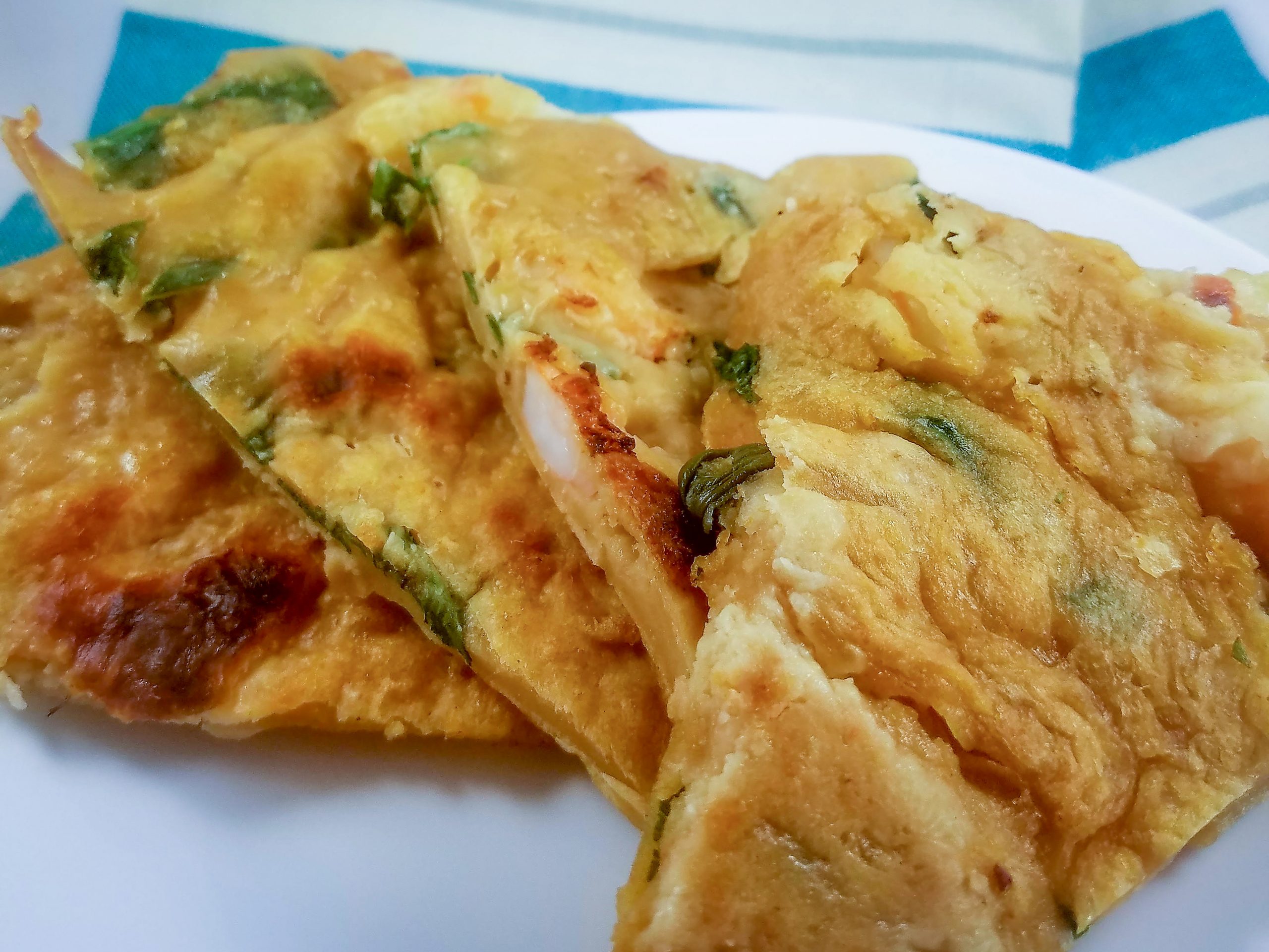 Chinese Scallion & Shrimp Pancakes | GradFood