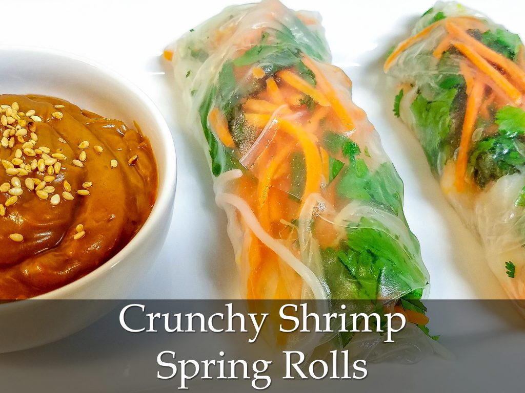 Crunchy Shrimp Spring Rolls