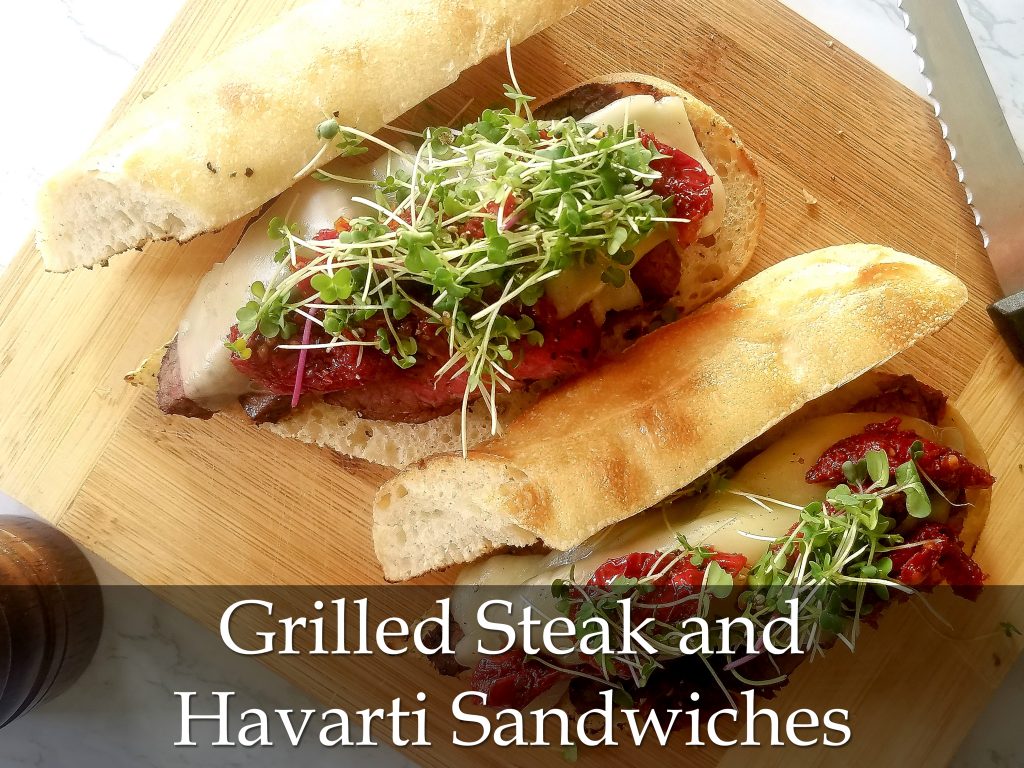 Grilled Steak and Havarti Sandwiches