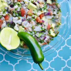 Zesty Lime-Cooked Shrimp Ceviche