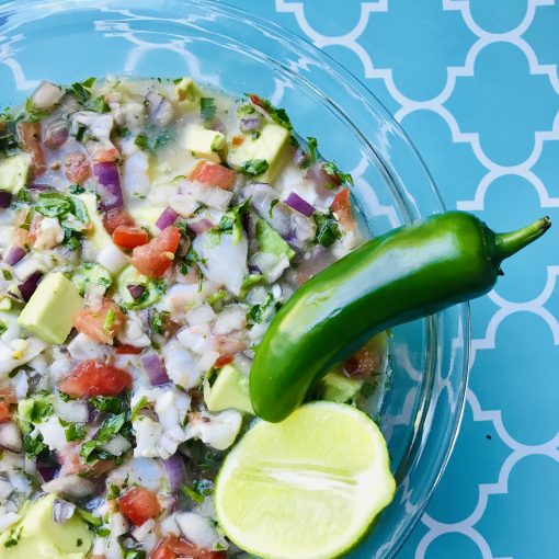 Zesty Lime-Cooked Shrimp Ceviche