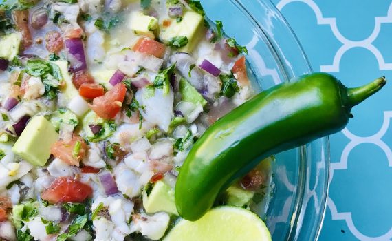 Zesty Lime-Cooked Shrimp Ceviche