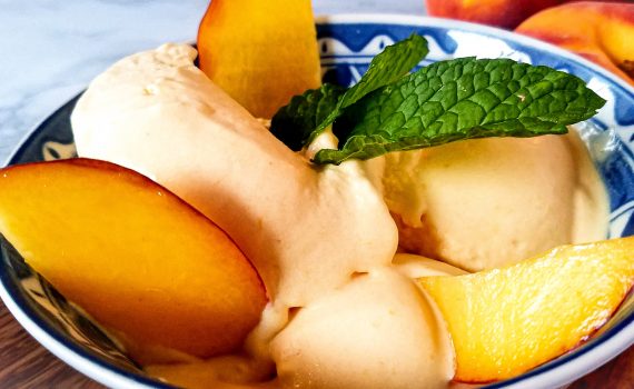 ginger peach ice cream