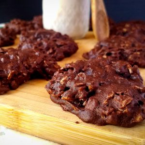 Double Dark Chocolate Oatmeal Cookies