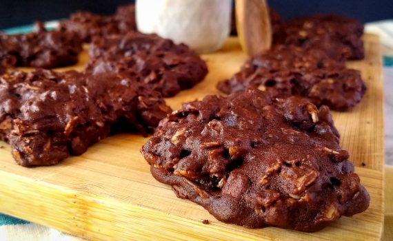 Double Dark Chocolate Oatmeal Cookies