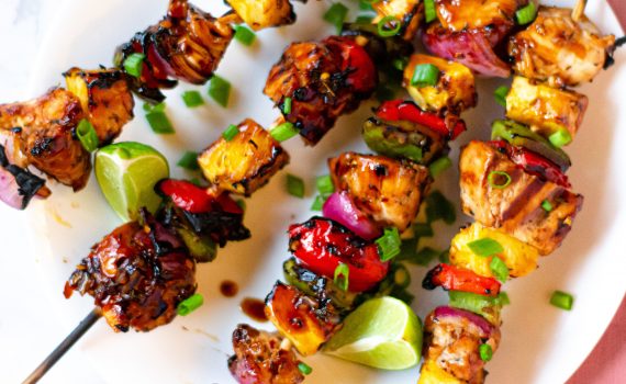 Hawaiian Chicken Kebabs