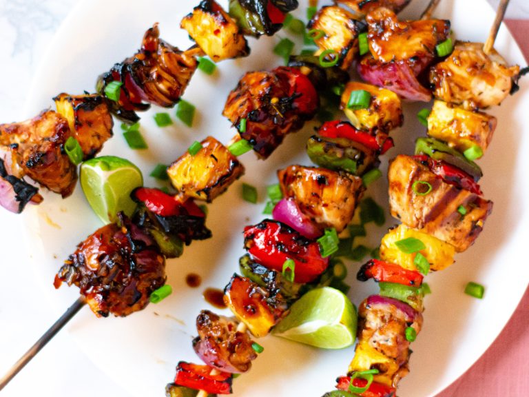 Hawaiian Chicken Kebabs