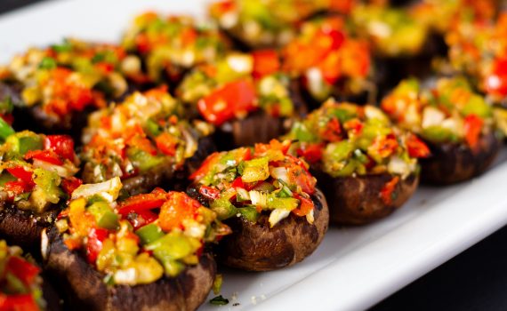 Mediterranean Stuffed Mushrooms