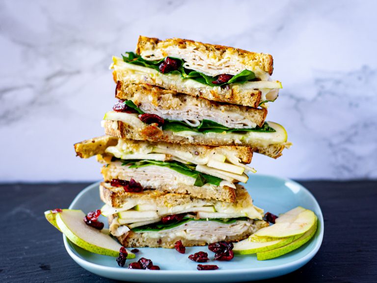 Brie, Turkey, & Pear Sandwiches