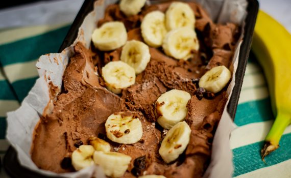 Sugar-Free Chocolate Banana Ice Cream