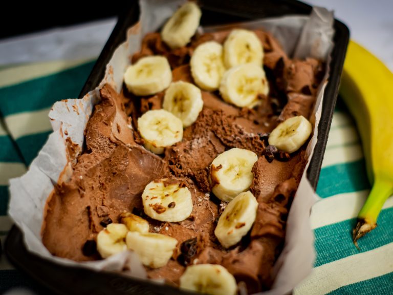 Sugar-Free Chocolate Banana Ice Cream