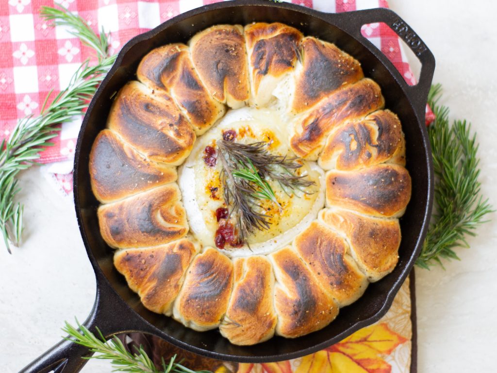 Baked Cranberry Rosemary Camembert