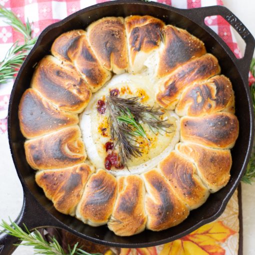 Baked Cranberry Rosemary Camembert