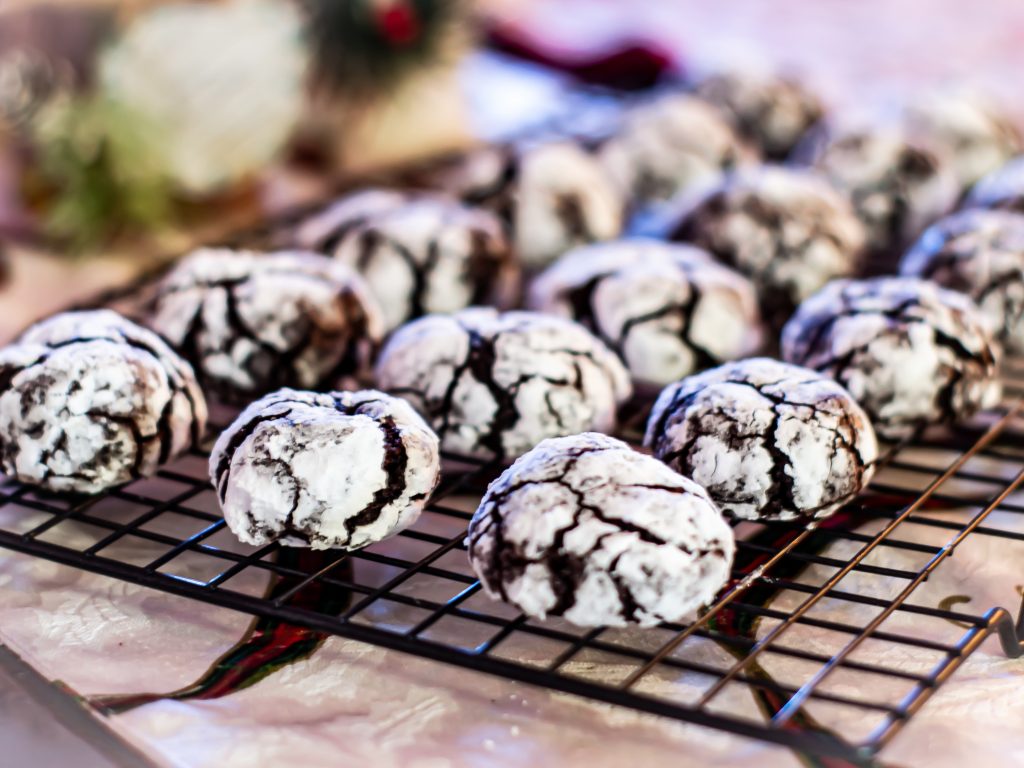 Spiced Iced Chocolate Holiday Cookies