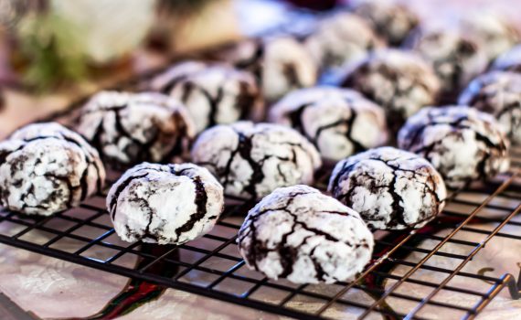 Spiced Iced Chocolate Holiday Cookies