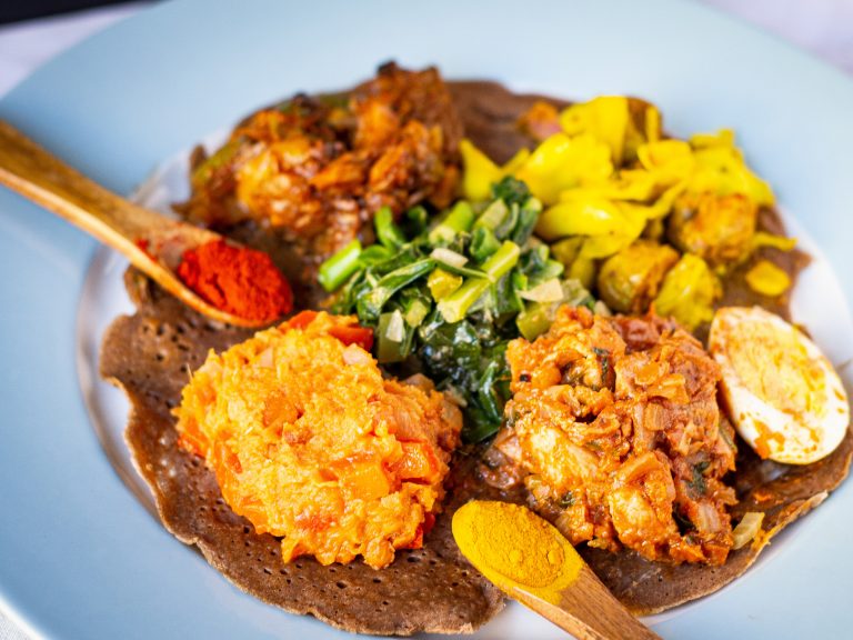 Traditional Ethiopian Meal