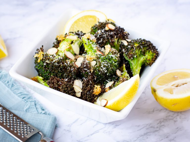 Air Fryer Lemon Parmesan Broccoli_label