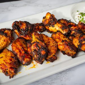 Moroccan Harissa-Glazed Chicken Wings