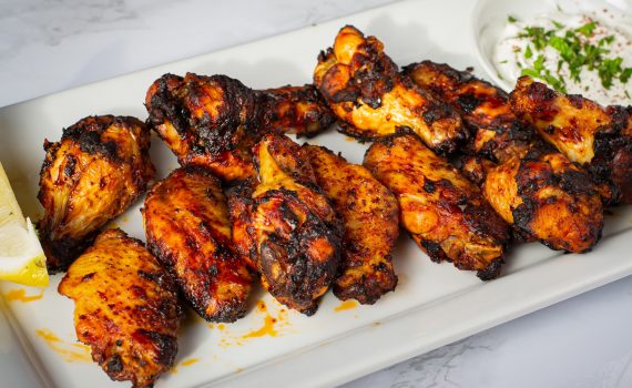 Moroccan Harissa-Glazed Chicken Wings