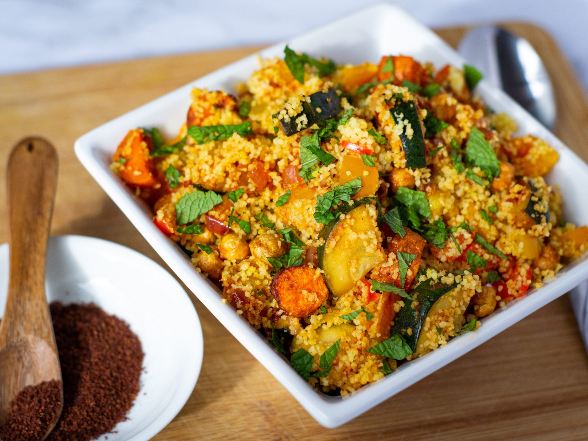 Moroccan Couscous with Roasted Vegetables | GradFood