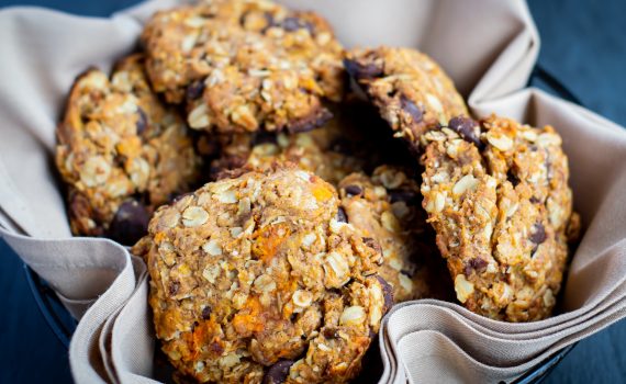 Oatmeal Chocolate Chip Sweet Potato Cookies