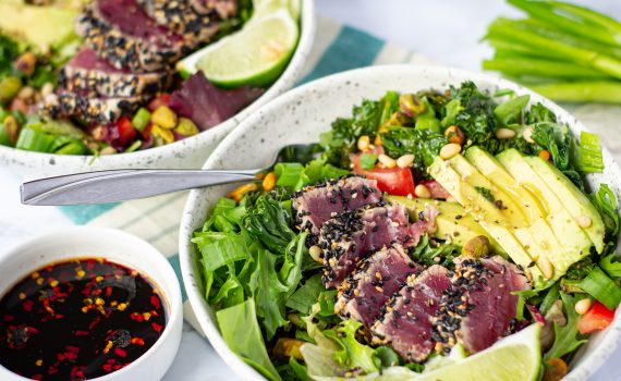 Sesame Tuna & Avocado Salad