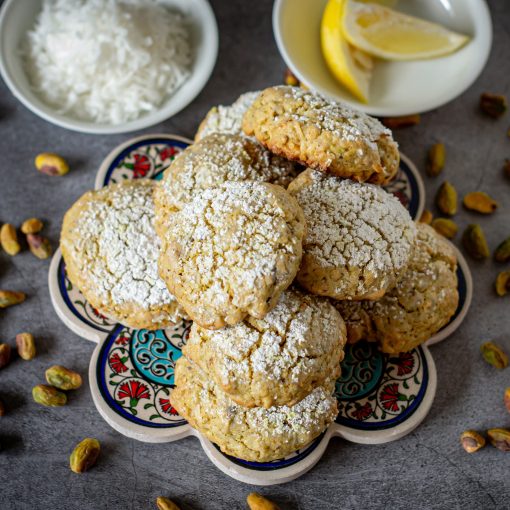 Coconut Lemon Ghriba (Moroccan Cookies)