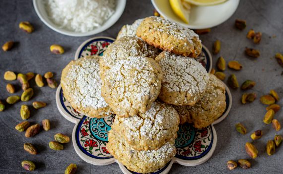 Coconut Lemon Ghriba (Moroccan Cookies)