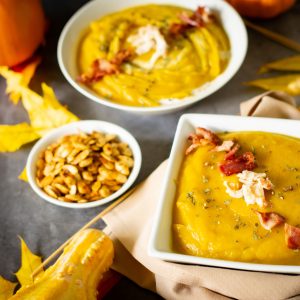 Crab and Bacon Pumpkin Bisque