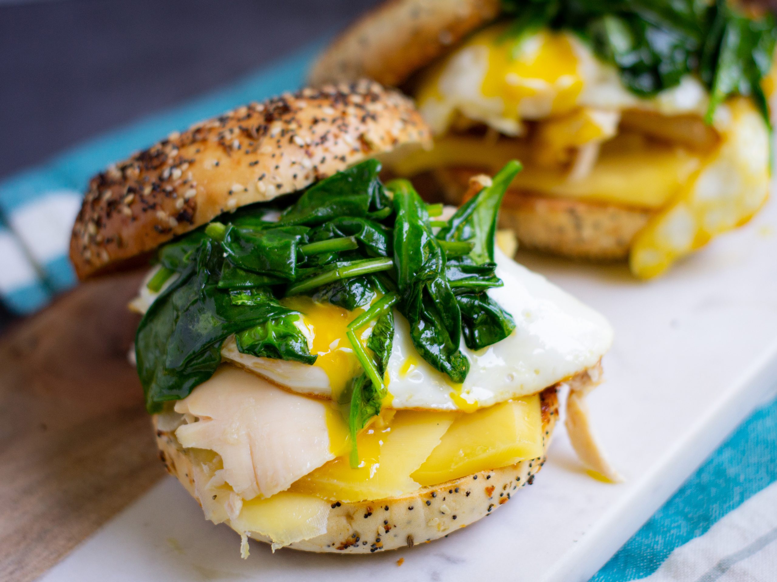 Healthy, Deluxe Bagel Egg Sandwich Recipe - Health Beet