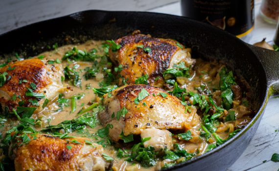 Creamy Black Garlic Chicken