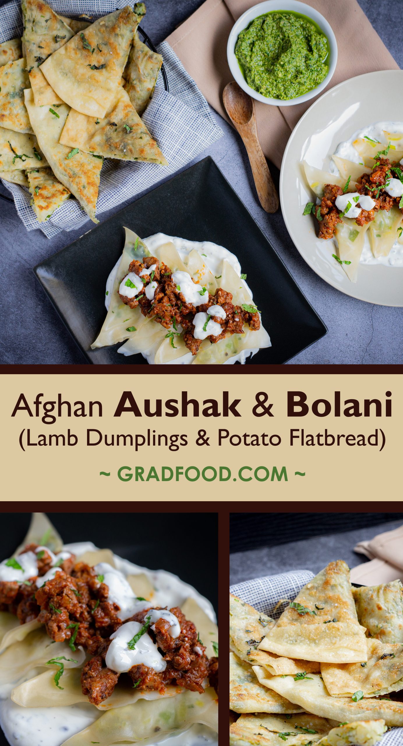 Lamb Aushak (Afghan Leek Dumplings) | GradFood