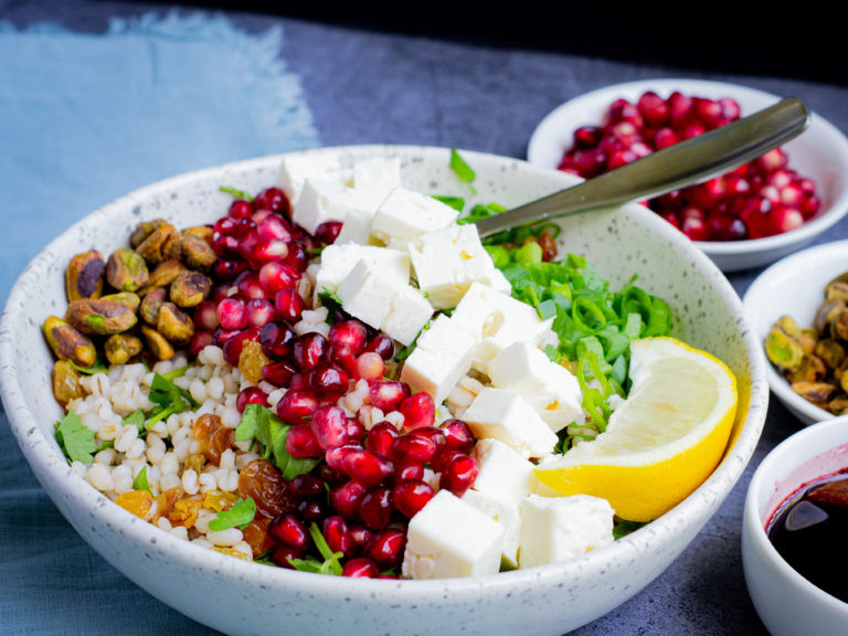 Egyptian Pomegranate Barley Salad