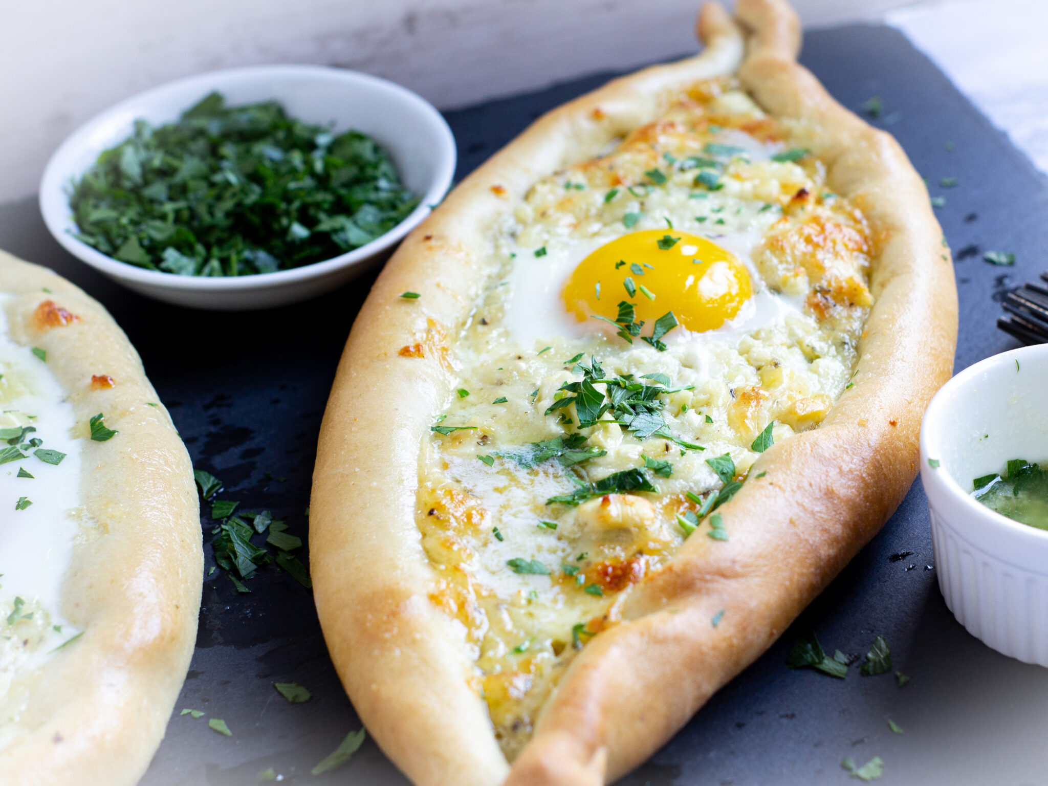 Khachapuri (Georgian Cheese & Egg Bread) | GradFood