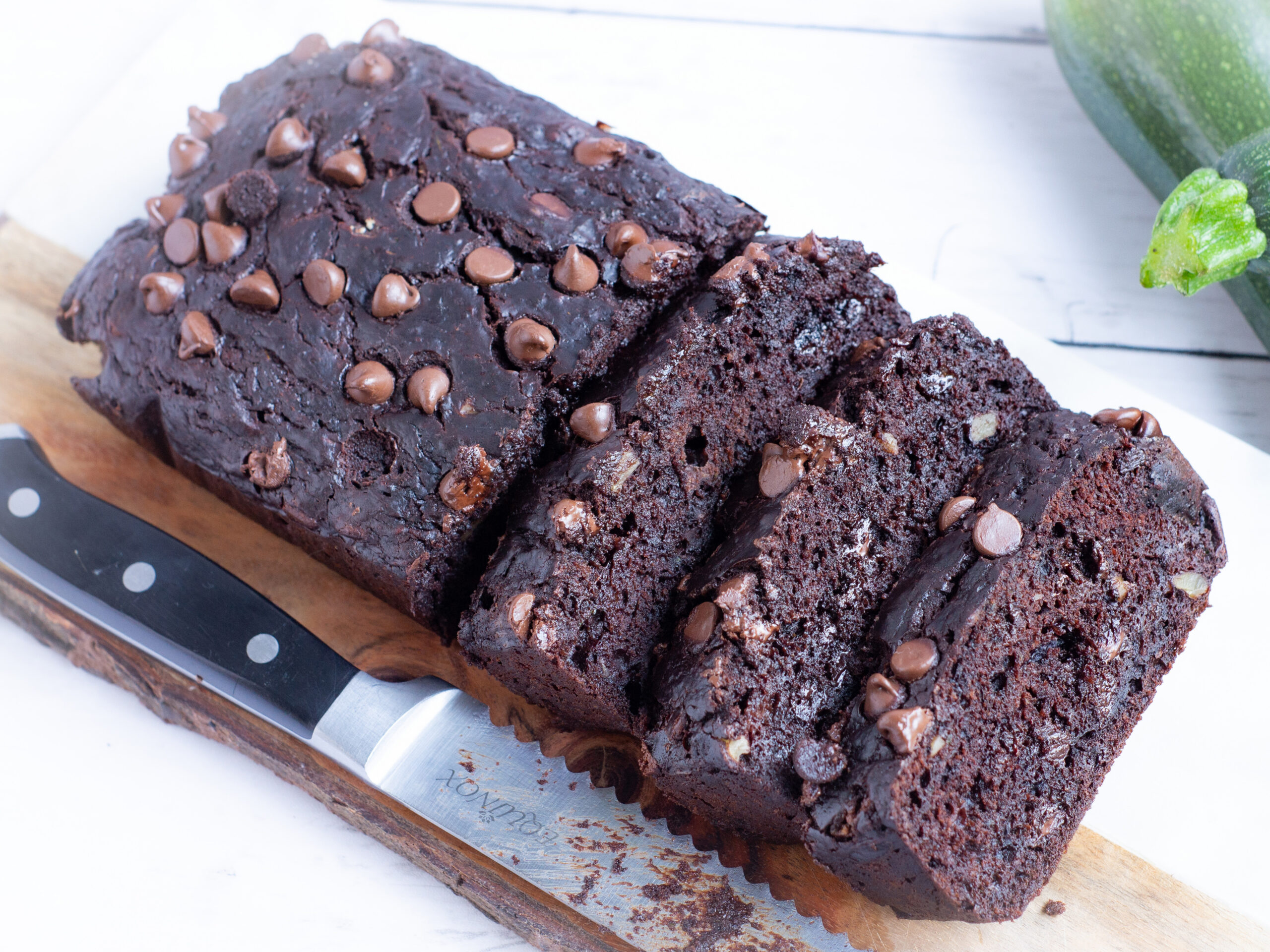 Double Chocolate Walnut Zucchini Bread | GradFood