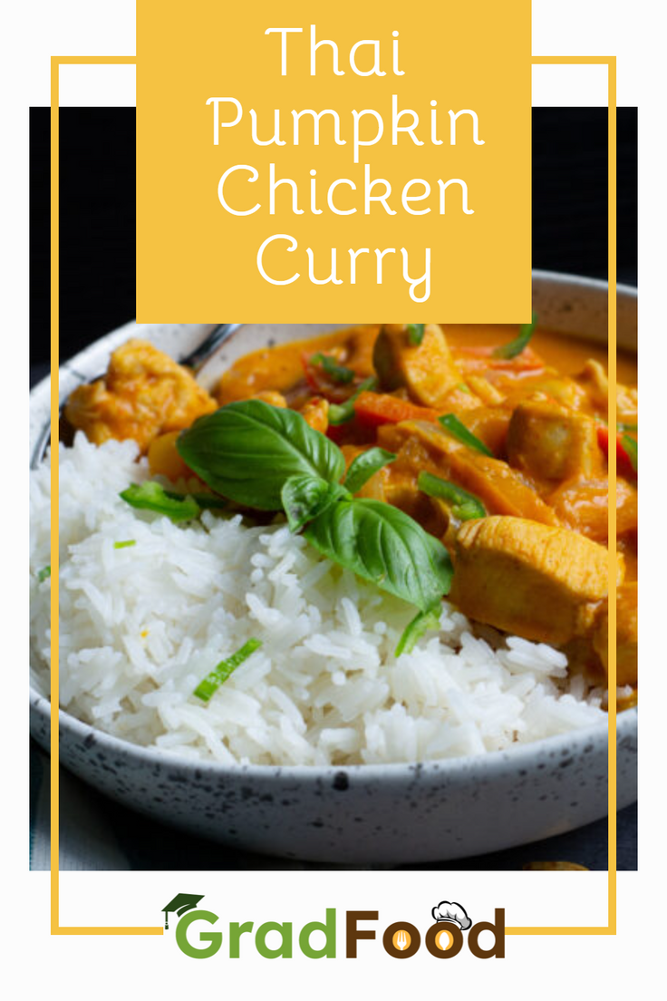 Thai-Inspired Pumpkin Chicken Curry | GradFood