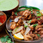 Chicken Pakora with Green Chutney